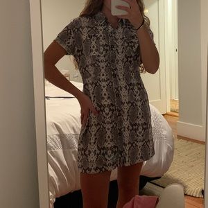 Free People Italian Love snake print dress